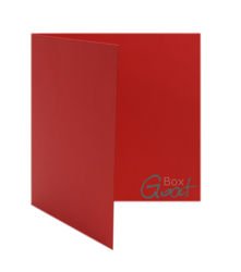 Baza kartki kwadratowa 13,5cm czerwona GoatBox