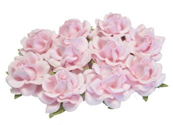Pastelowe różowe Trellis róże - średnie 3,5cm 10szt IAR