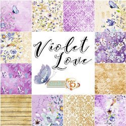 Violet love bloczek 15x15 cm